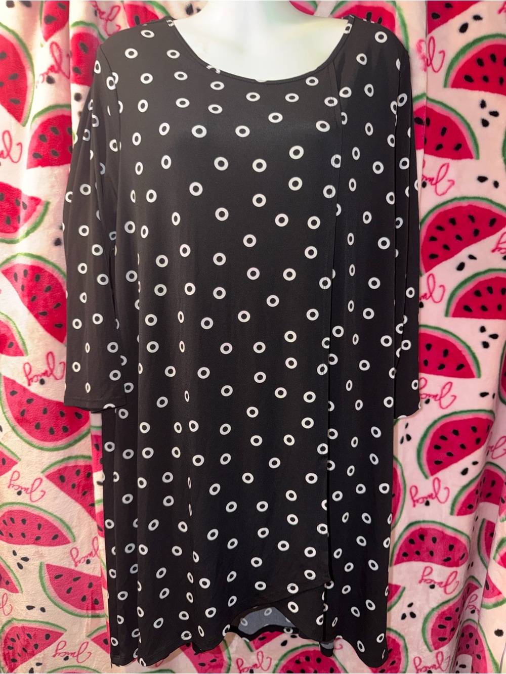 🖤🤍 Chico's Dress with Polka Ring Print